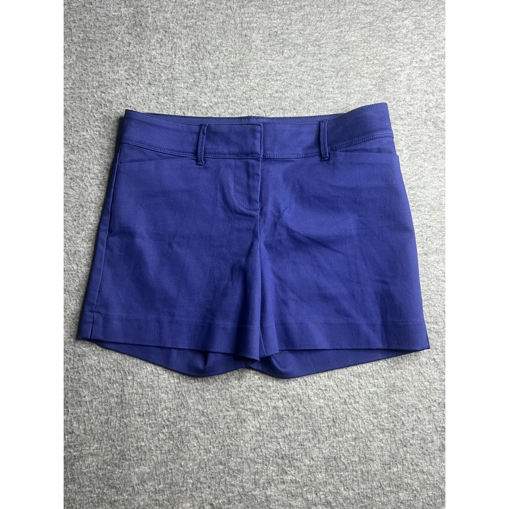 The Limited Womens Royal Blue Cotton Blend Stretch Dress Shorts Size 4 LMD180SS